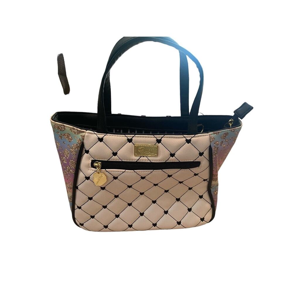 Luv Betsey Johnson blue and black shoulder Women's. handbag/ purse .